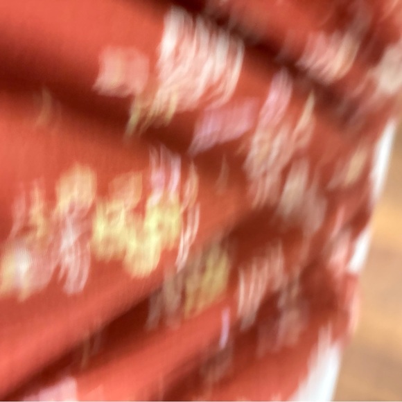 Free People “Kitty” Maxi Tube Top Tunic Dress  Orange /Brown  Boho Size XL - Picture 11 of 13